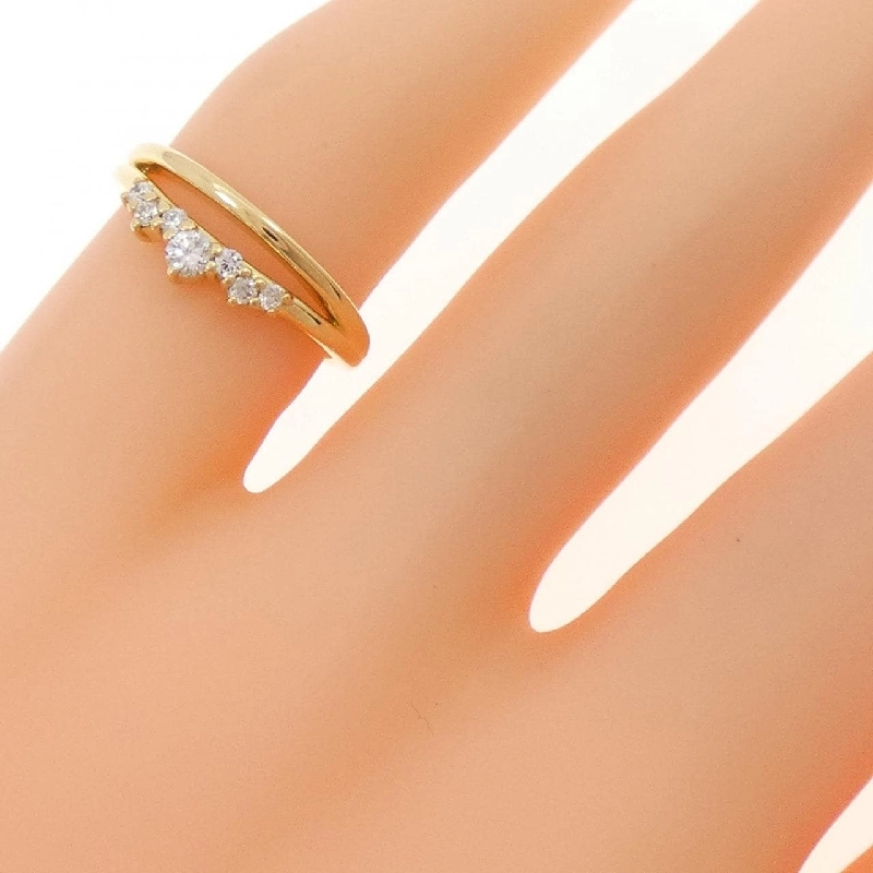 Nhẫn nhẫn hồng kim cương K18YG 0.11CT - Hàng hiệu Authentic 850023