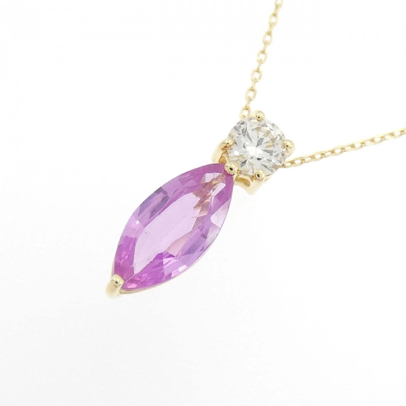 K18YG Sapphire Necklace 0.95CT - Hàng hiệu Authentic 861433
