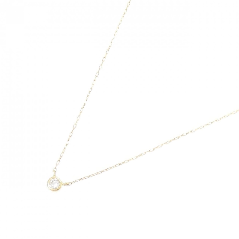 K18YG Solitaire Dây chuyền kim cương 0.05CT - Hàng hiệu Chính hãng 863795