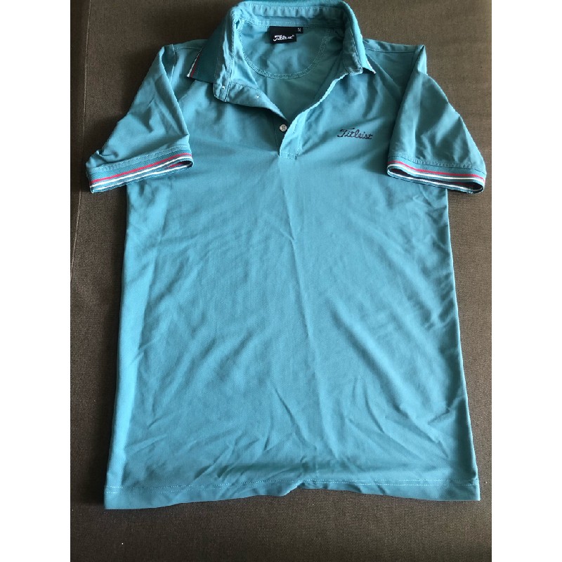 Áo golf nam sz M xanh 12370