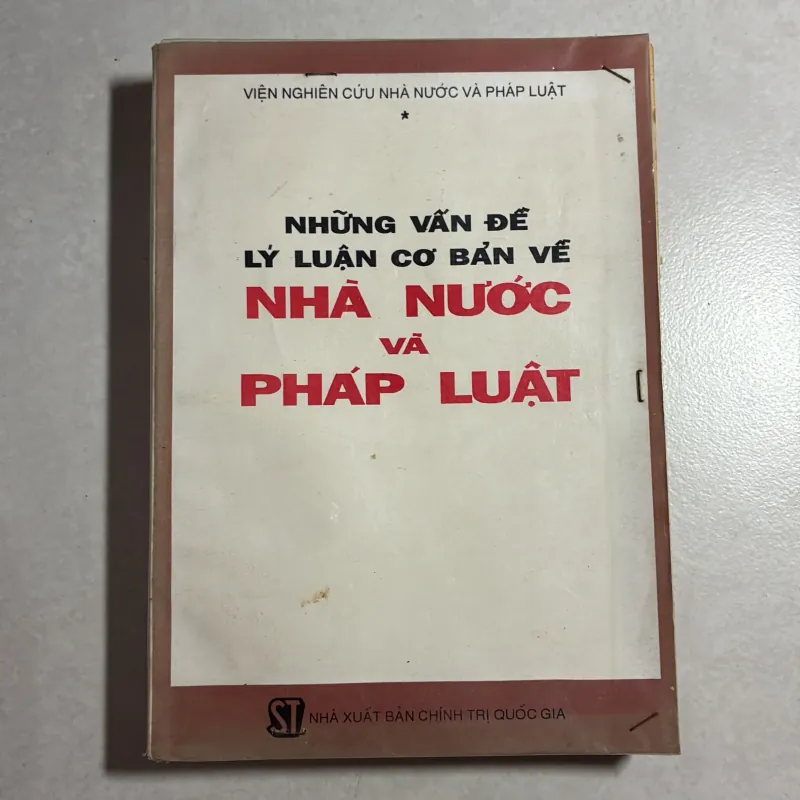 Những vấn đề lý luận cơ bản về nhà nước và pháp luật - 1995s 800312