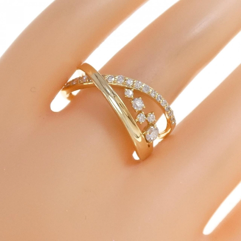 Nhẫn kim cương K18YG 0.45CT 665861