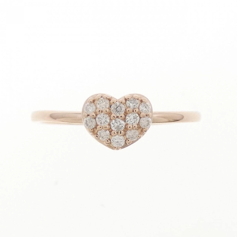 Nhẫn kim cương K10PG hình trái tim 668852