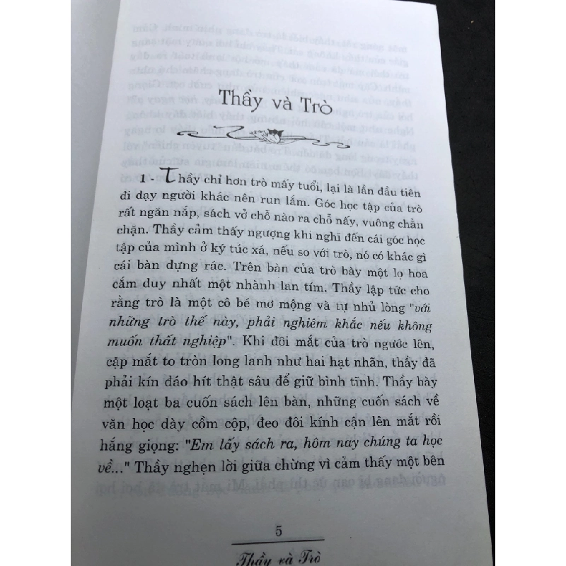 Thầy và trò 2009 mới 70% ố bẩn nhẹ Thu Hà HPB0906 SÁCH VĂN HỌC 162246