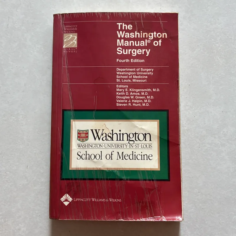 The Washington Manual of Surgery 687563