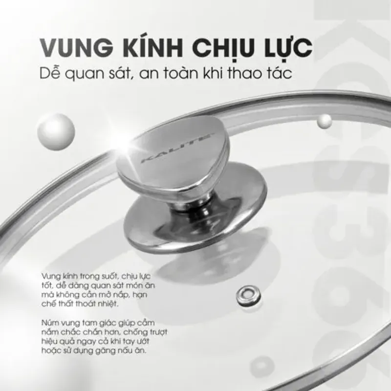 Bộ 3 nồi inox liền khối KALITE KCS366 – Bộ 3 size 18-20-24cm linh hoạt 572282