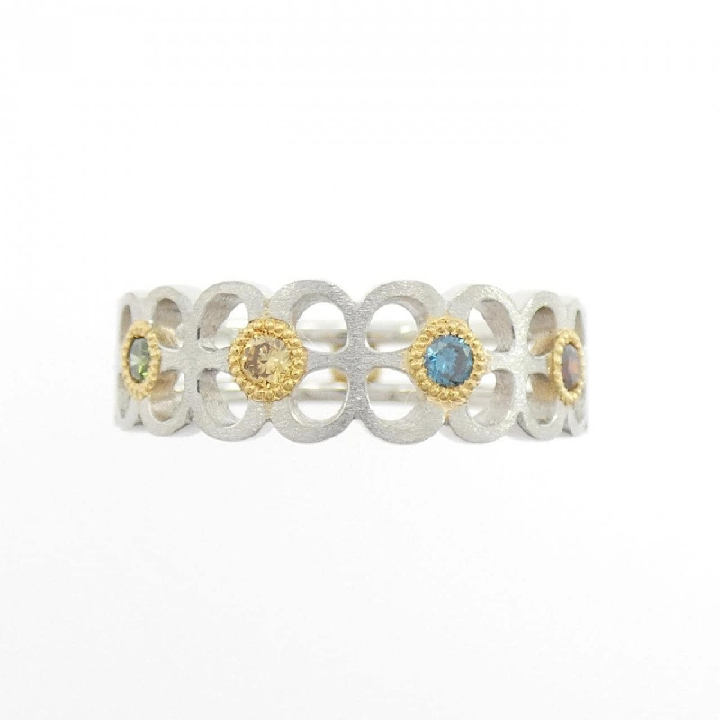 Nhẫn kim cương PT900/K18YG 0.19CT 666391