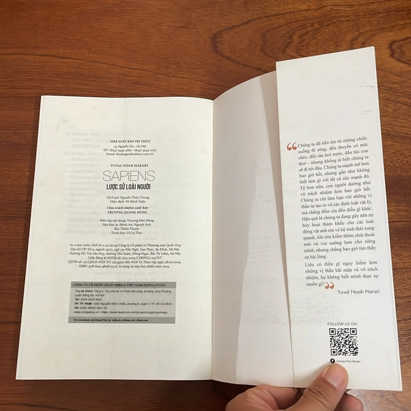 II Tựa Sách: Sapiens _ Lược Sử Loài Người - YUVAL NOAH HARARI - 2019 496833