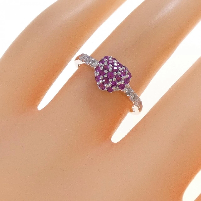 Nhẫn Ruby hình trái tim K18WG 0.30CT - Hàng hiệu Chính hãng 846832