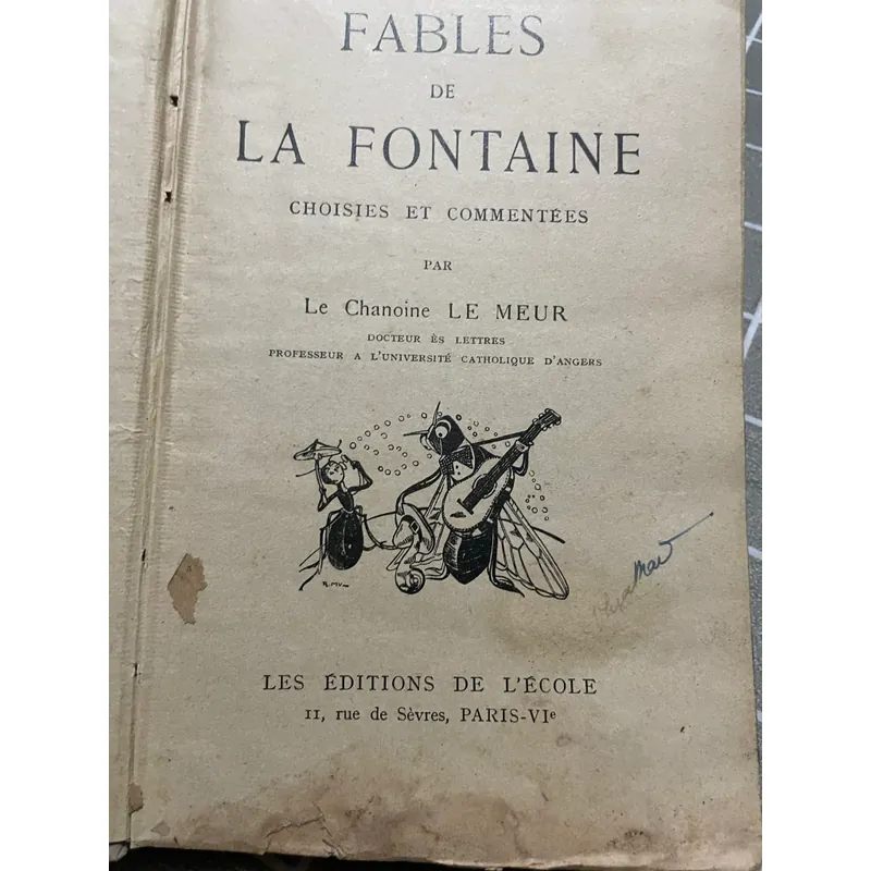 Ngụ ngôn La Fontaine , tiếng Pháp 559339