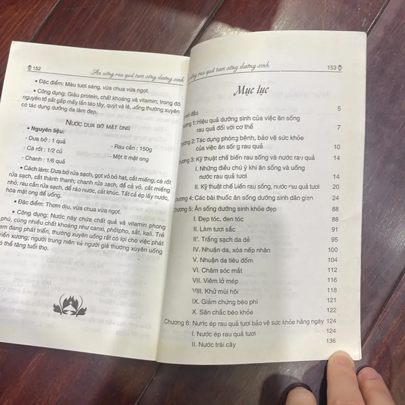 CẨM NANG KHOẺ ĐẸP ĂN UỐNG RAU QUẢ TƯƠI SỐNG DƯỠNG SINH - sức khoẻ dinh dưỡng 1038216