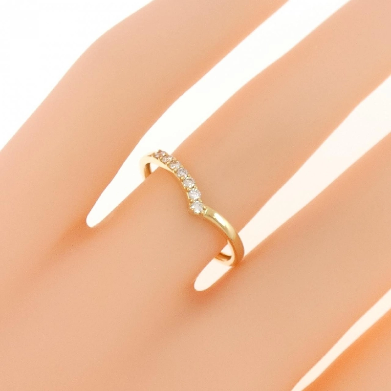 【Sản phẩm mới】Nhẫn kim cương K18YG 0.10CT 672403
