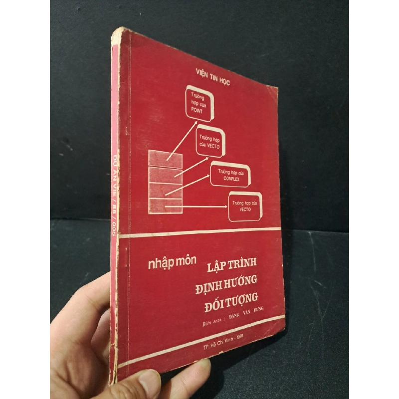 Dự án VIE / 88 / 035 nhập môn lập trình định hướng đối tượng mới 70% ố nặng có viết tên trang đầu, rách gáy 1991 Đặng Văn Hưng HCM2103 GIÁO TRÌNH, CHUYÊN MÔN 918661