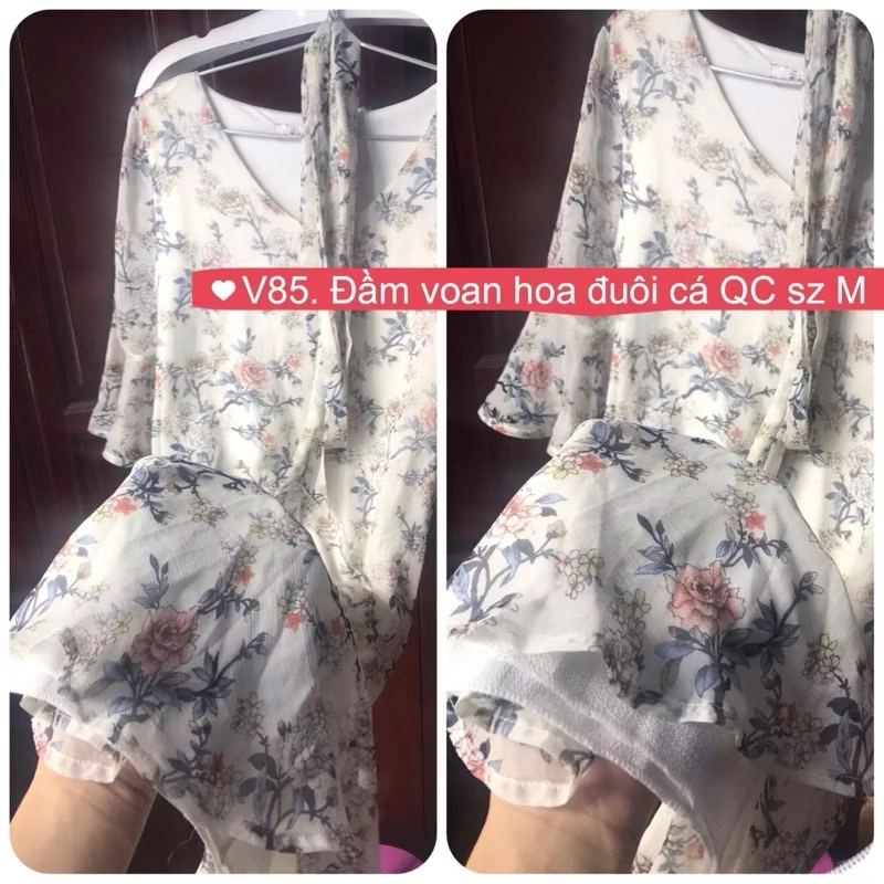 V85. Đầm voan đuôi cá M 385454