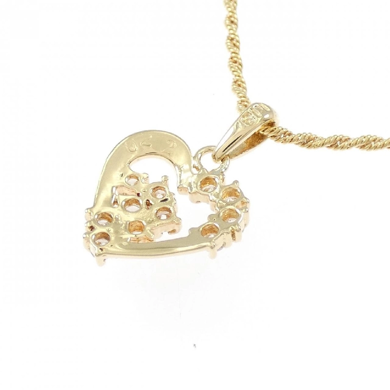 K18YG Dây chuyền trái tim kim cương 0.22CT - Hàng hiệu Authentic 859200