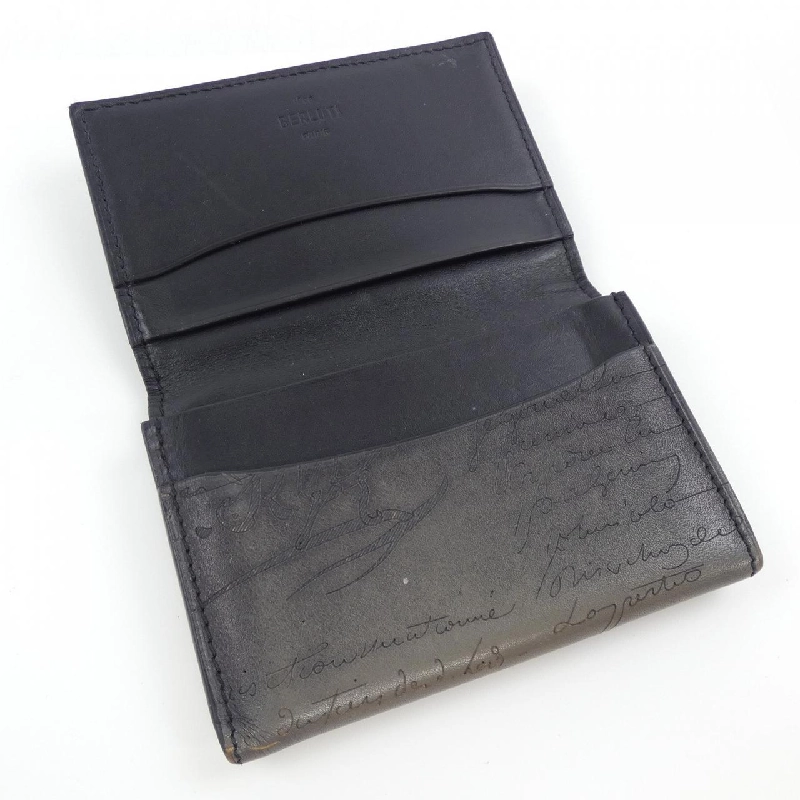 Berluti インブイアスクリットレザーカードホルダー CARD CASE - Hàng hiệu Authentic 906631