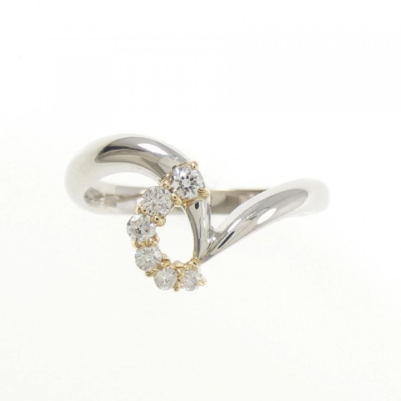 Nhẫn kim cương K18YG/PT900 0.13CT - Hàng hiệu Authentic 849558