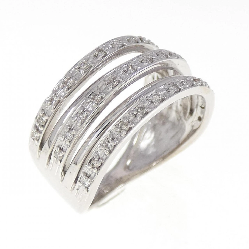 Nhẫn kim cương K18WG 0.30CT 672580