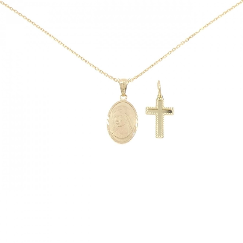 K18YG 2WAY Cross Necklace - Hàng hiệu Authentic 847204