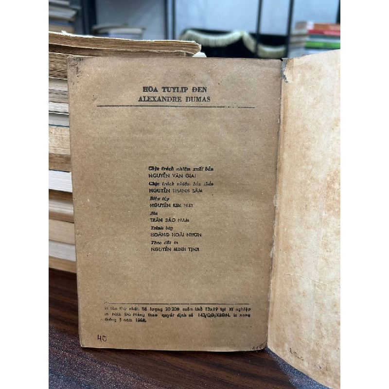 Hoa Tulip Đen - A. Duyma 936723