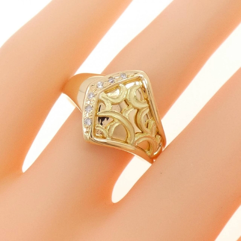 Nhẫn kim cương K18YG 0.05CT - Hàng hiệu Authentic 846631