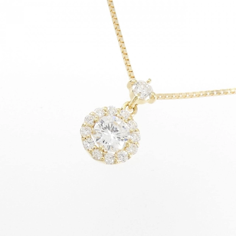 Dây chuyền kim cương K18YG 0.271CT F SI2 Tốt - Hàng hiệu Chính hãng 872413