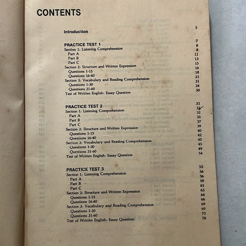 NTC’s Practice Tests for the TOEFL — 1993s 499442