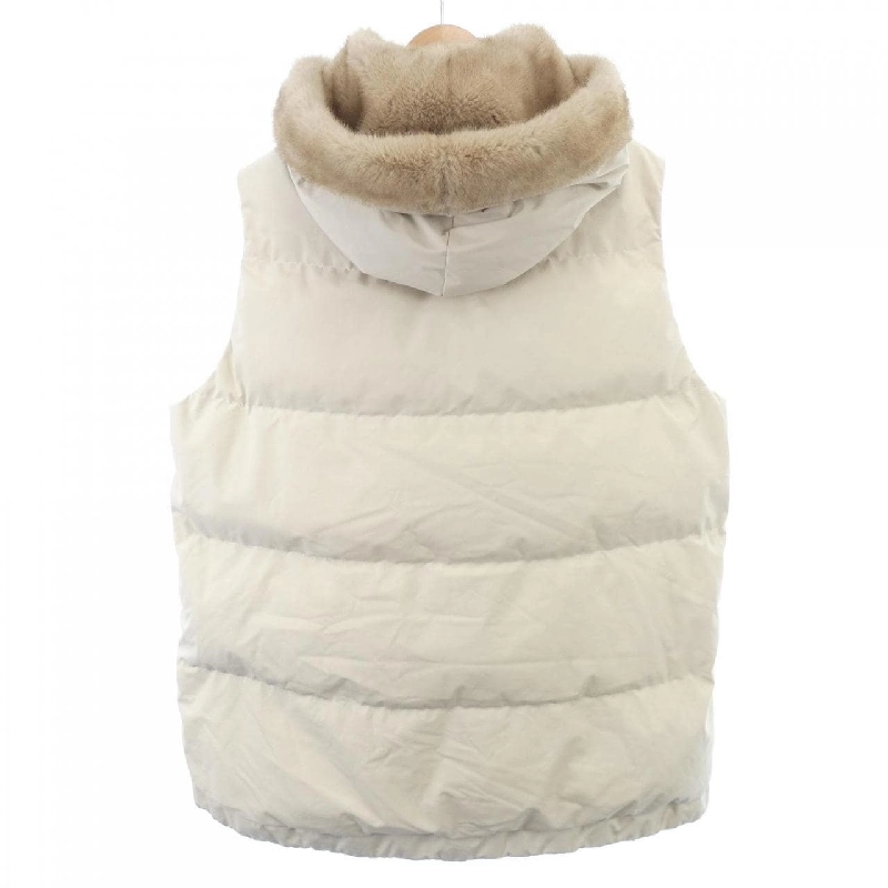 LOUANDREA Áo gile lông vũ - Hàng hiệu Authentic 815826