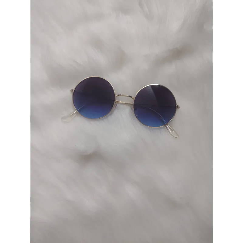 Kính mắt tròn kiểu gọng kim loại mới 100% 997415