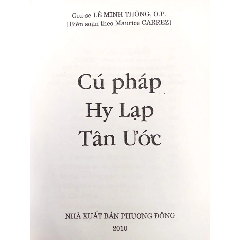 Ngữ Pháp Hy Lạp Tân Ước + Cú Pháp Hy Lạp Tân Ước 332672