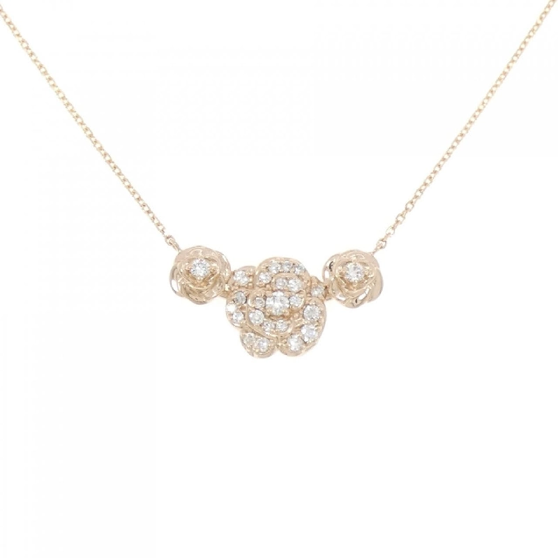 K18PG Vàng hồng Dây chuyền kim cương 0.20CT - Hàng hiệu Chính hãng 861627