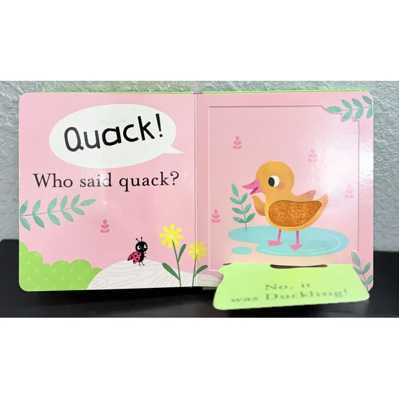 Board book Who Said Peep? - Lật mở sờ chạm gương soi 927871