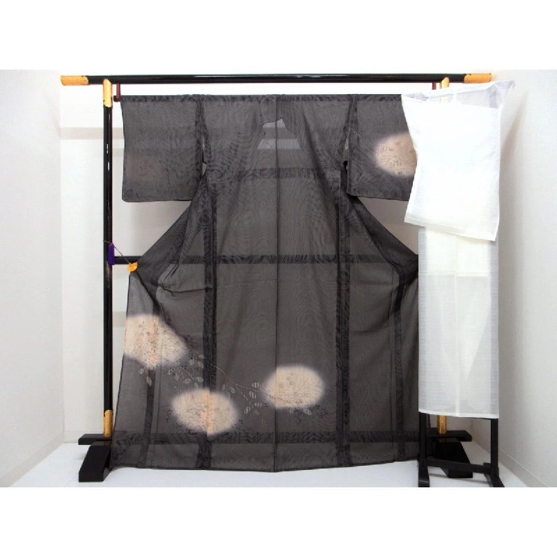 Áo kimono đơn lớp phối lưới - Bộ 2 món áo kimono và áo lót 876734