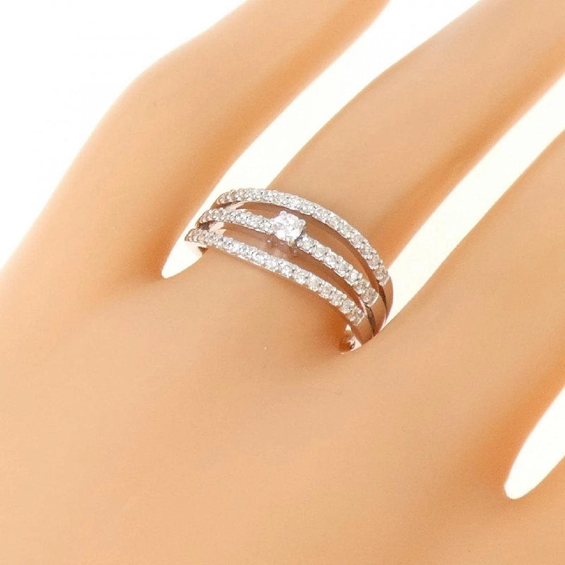 Nhẫn kim cương K18WG 0.33CT 667481