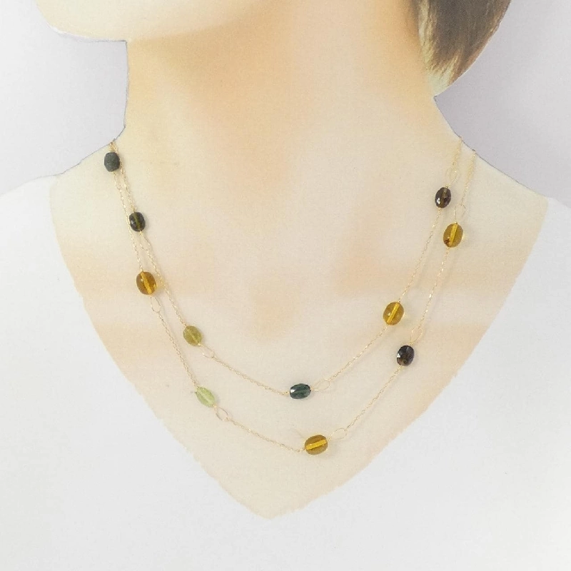 K18YG Tourmaline Necklace - Hàng hiệu Authentic 847888