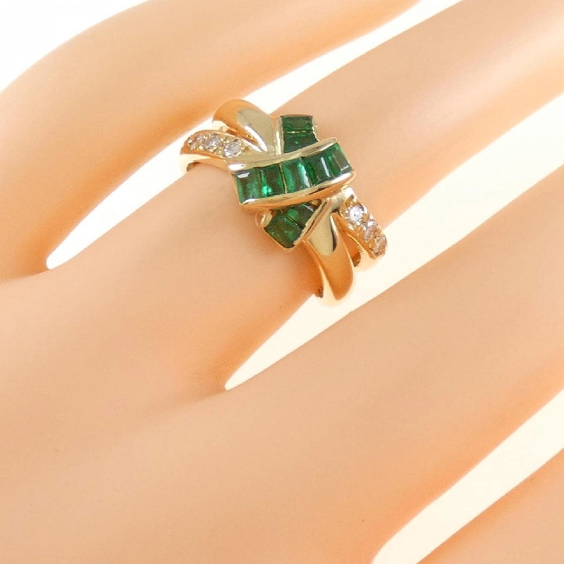 Nhẫn Emerald K18YG 0.48CT 670596