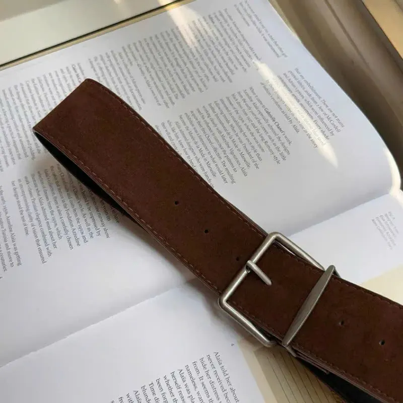 Thắt Lưng Nữ Bản To Khóa Vuông Kim Loại - Tôn Dáng, Sang Trọng 977569