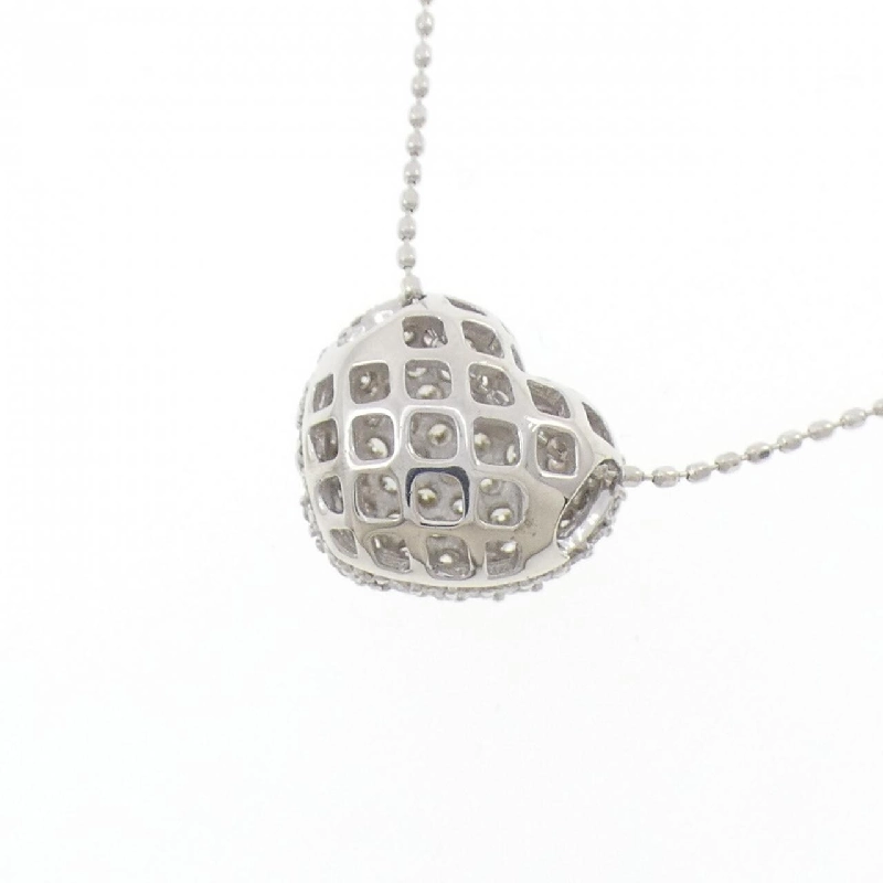 K18WG Dây chuyền kim cương hình trái tim Pavé 0.70CT - Hàng hiệu Chính hãng 856604