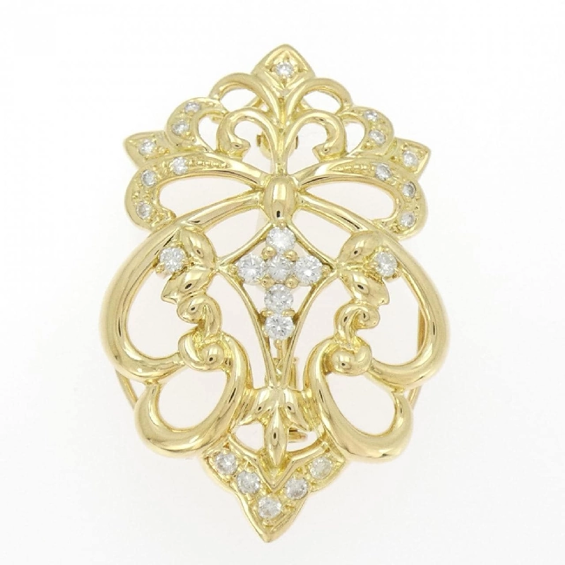 K18YG Kim cương Brooch 0.51CT - Hàng hiệu Chính hãng 873821