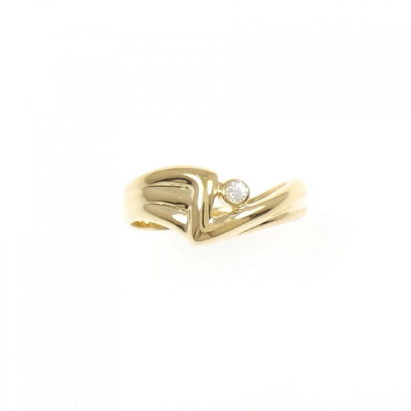 Nhẫn kim cương K18YG 668805