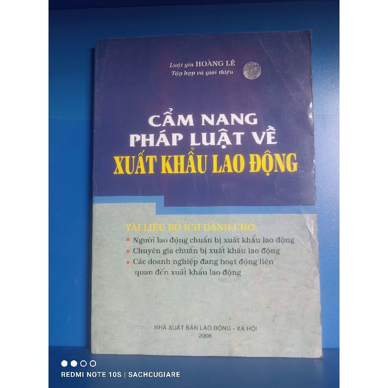 Cẩm nang pháp luật về Xuất khẩu lao động - Hoàng Lê 998605