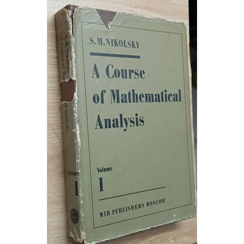 Sách Toán A Course of Mathematical Analysis 906771