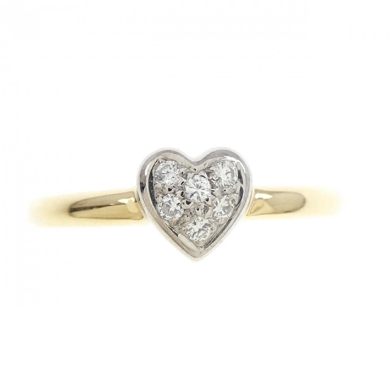 Nhẫn kim cương hình trái tim 18KTYG/18KTWG 667719