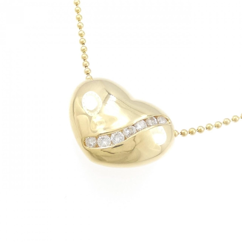 K18YG Dây chuyền kim cương hình trái tim 0.18CT - Hàng hiệu Chính hãng 863095