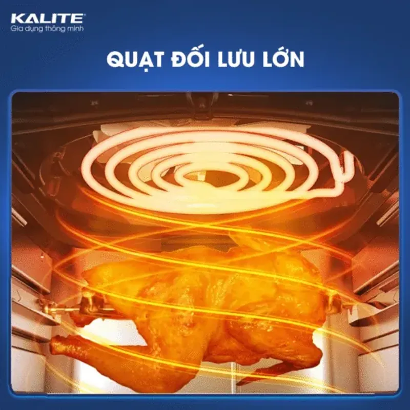 Nồi Chiên Không Dầu KALITE KL-1500 – 15L 🍗 Chiên Nướng Cả Con Gà Siêu Dễ 714201
