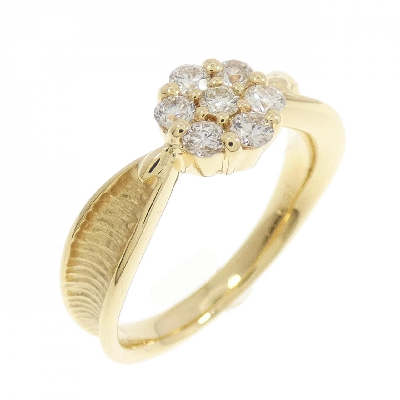 Nhẫn kim cương hoa K18YG 0.31CT 667448