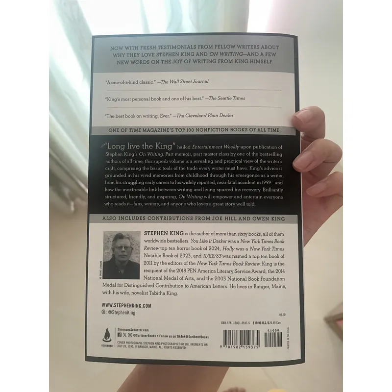 On Writing: A Memoir of the Craft Book by Stephen King 1058227