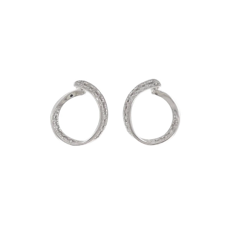 K18WG/K14WG Bông tai kim cương 0.30CT - Hàng hiệu Chính hãng 871008