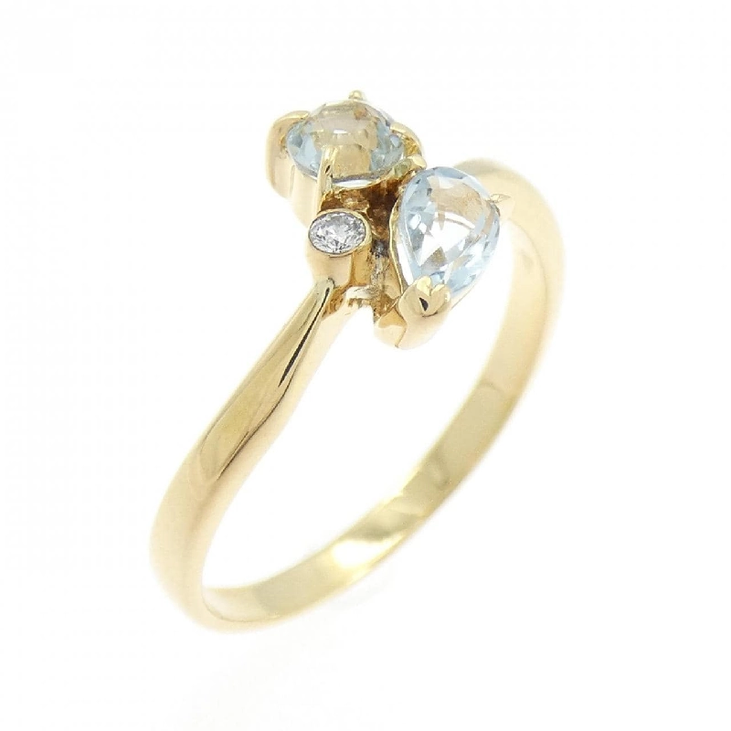 Nhẫn Aquamarine K18YG - Hàng hiệu Chính hãng 849398