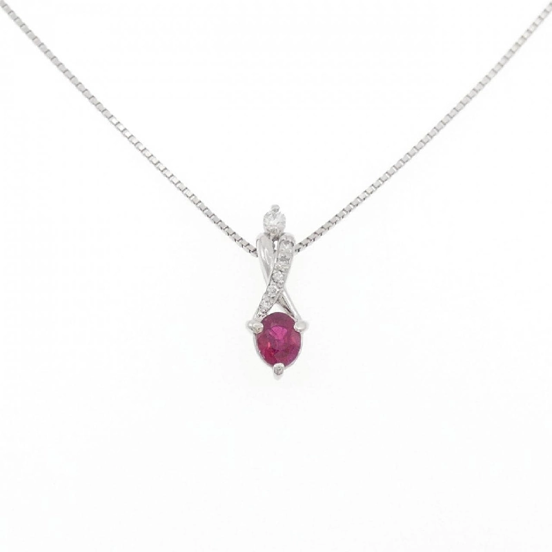 Dây chuyền ruby PT900/PT850 0.40CT - Hàng hiệu Chính hãng 860820